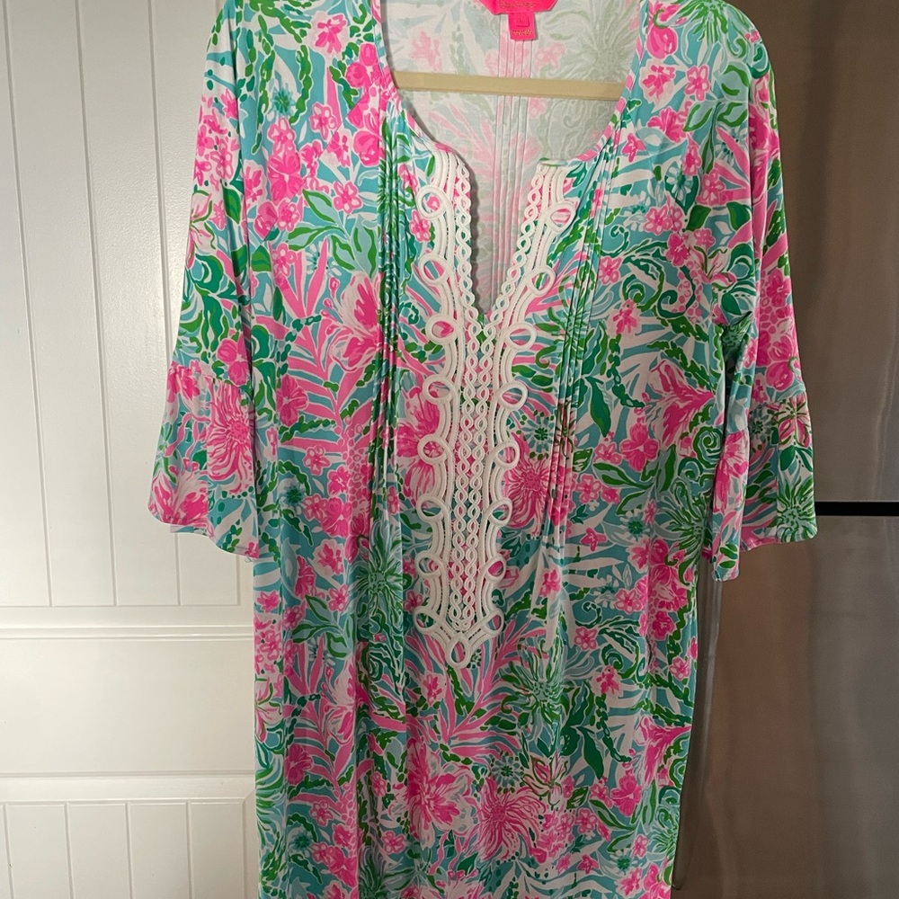 Lilly Pulitzer Pastel Pink and Blue Blouse
